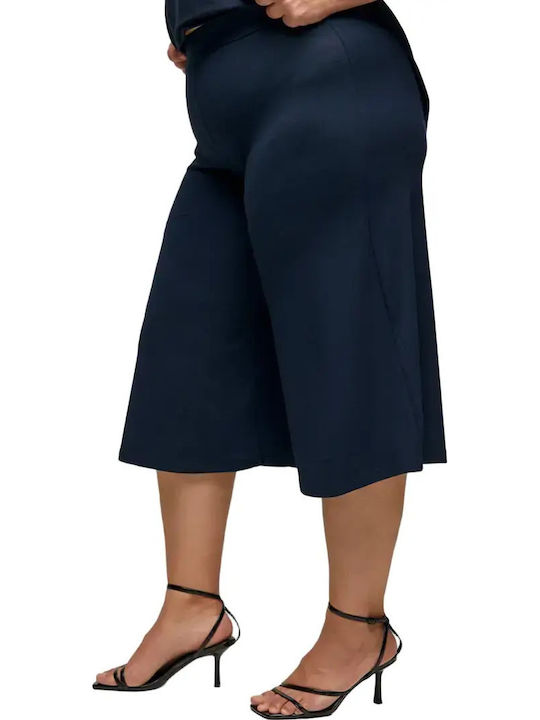Damen Hoch tailliert Culotte Marineblau