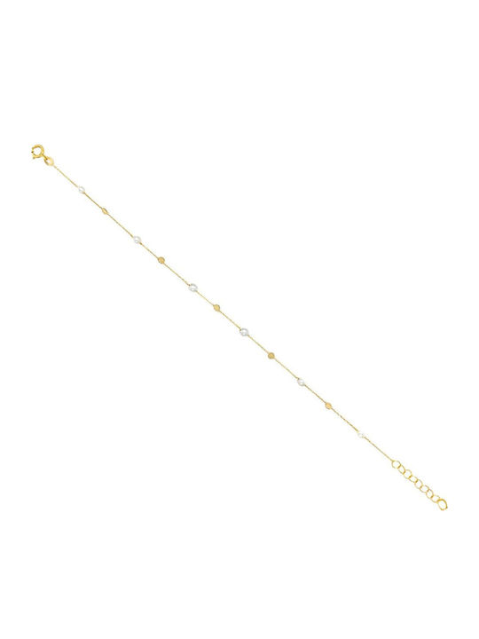 Xryseio Дамско Гривна от Злато 14K с Перли