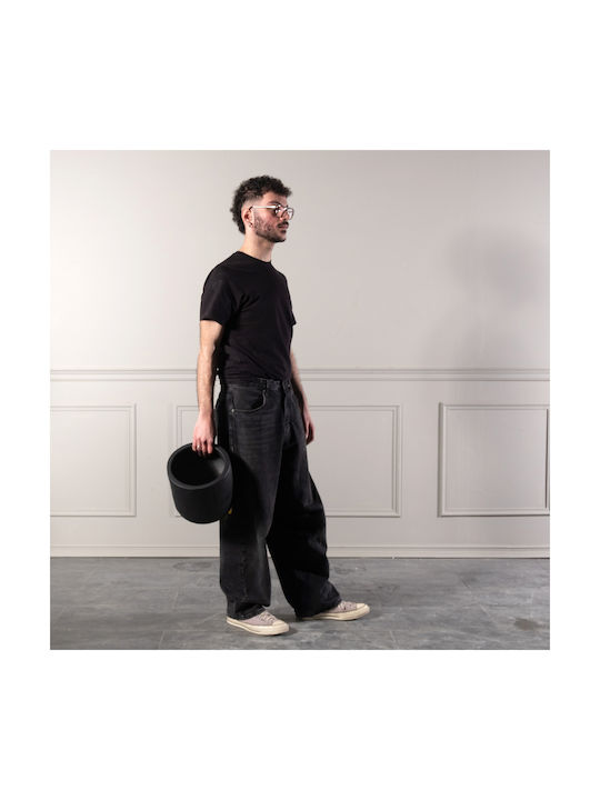 Supergreens Γλάστρα Τσιμεντένια Μαύρη 25x25x25εκ.