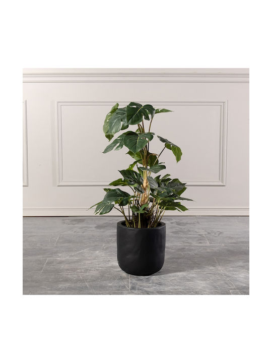 Supergreens Γλάστρα Τσιμεντένια Μαύρη 25x25x25εκ.