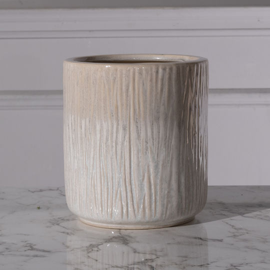 Supergreens Plant Pot Ceramic Beige