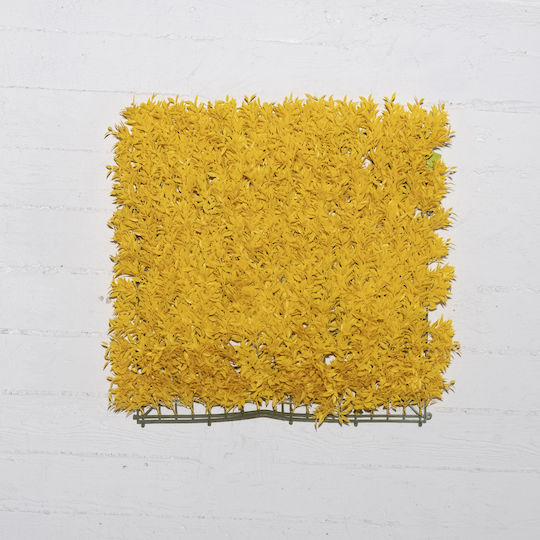 Supergreens Artificial Foliage Panel Fern Cinnamon Yellow 50x50cm