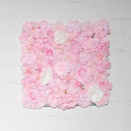Supergreens Panou artificial de frunziș Hortensie roz trandafirie 50x50cm Supergreens Panou artificial de frunziș Hortensie roz trandafirie 50x50cm