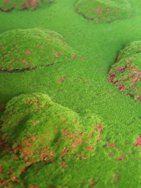 Supergreens Συνθετικό Πάνελ Φυλλωσιάς Moss Pebble Πράσινη 1x1m