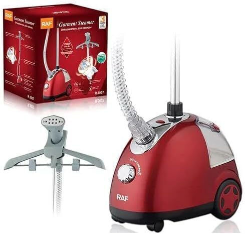 Raf Garment Steamer Floor 1700W with Tank 1.3lt Red