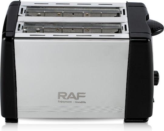 Raf Prăjitor de pâine 2 sloturi 650W Negru