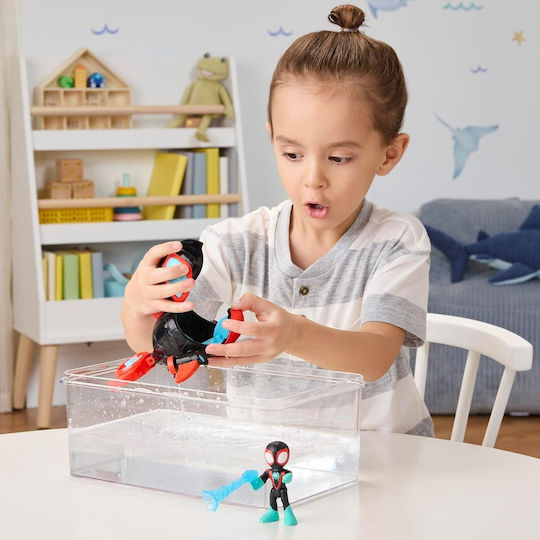 Action Figure Spidey And His Amazing Friends Water-Webs Spin Dolphin Submarine for 3+ years Years 7.6cm.
