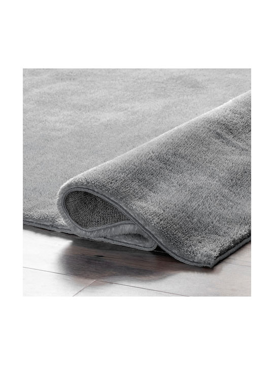 Deluxe Rug Rectangular Furry Grey 001-gr-130
