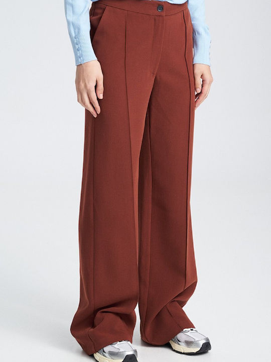 Pants Dama Tesatura Pantaloni Ceramic