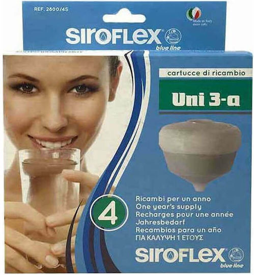 Siroflex Резервен филтър за вода за кран от активен въглен 4бр