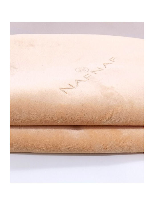 Naf Naf Iris Ριχτάρι Πολυθρόνας Fleece 140x180εκ. Σομόν