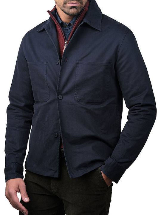 Long Sleeve Overshirt Blue