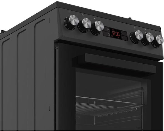 Beko Aragaz cu Gaz Lichefiat & Electricitate 60lt cu Plite pe Gaz Lichefiat L50cm. Black