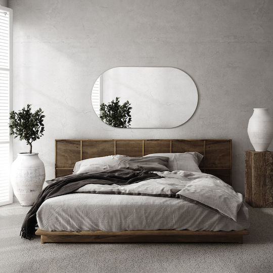 Tulup Frame Като Огледало за Стена с Металик Рамка 90x52см 1бр