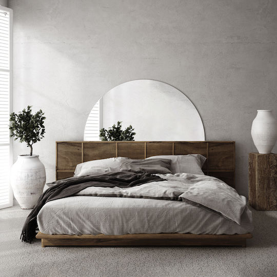 Tulup Frame Καθρέπτης Τοίχου Ασύμμετρος με Μεταλλικό Πλαίσιο 100x50cm