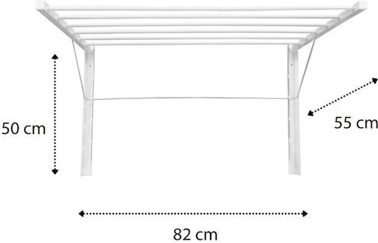 Next Folding Wall Stainless Steel Clothes Drying Rack with 4.5m Hanging Length