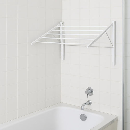 Next Folding Wall Stainless Steel Clothes Drying Rack with 4.5m Hanging Length