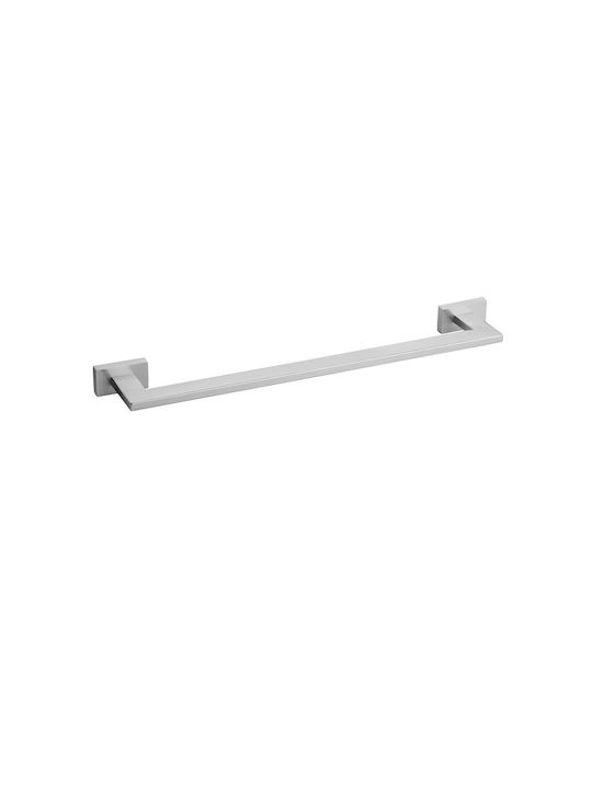Bronze Art Single Wall-Mounted Bathroom Rail ​40x40cm Inox Silver