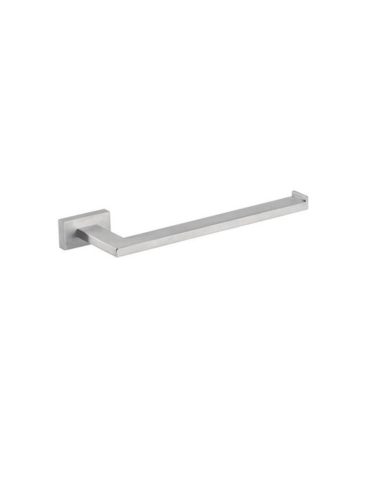 Bronze Art Bathroom Hook Single with Screws 27x3cm Inox Silver