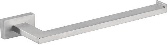 Bronze Art Bathroom Hook Single with Screws 27x3cm Inox Silver
