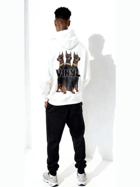Sweatshirt with Hood White