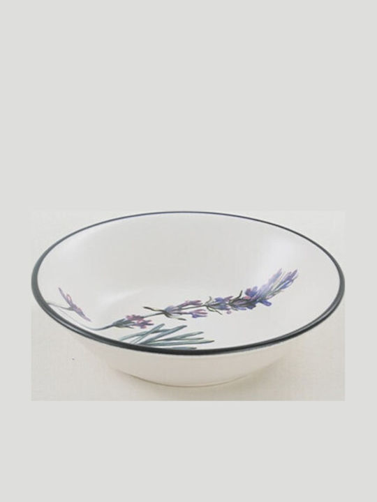 Hermia Plate Soup Ceramic Multicolour with Diameter 18cm 6pcs