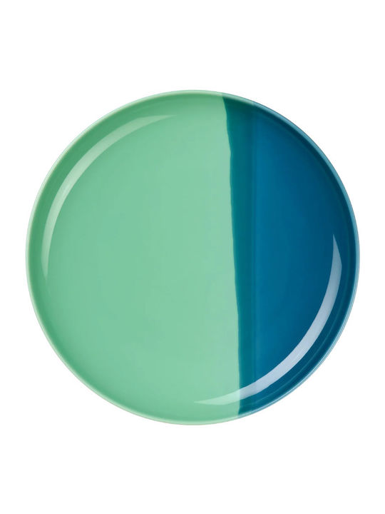 ASA Selection Serving Plate of Desert Porcelain Blue with Diameter 22cm