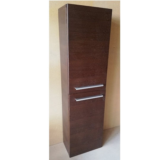 Floor Bathroom Column Cabinet L110xD30xH20cm Walnut