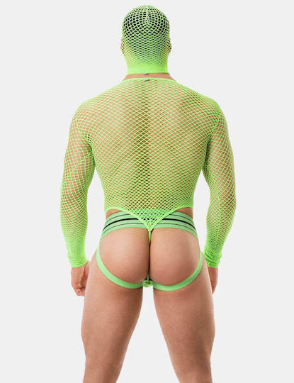 Barcode Berlin Sexy Ανδρικό Body Πράσινο