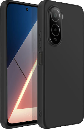 Mayaxess Silicone Case Xiaomi Poco M7 4g Flexible Thin Design Black