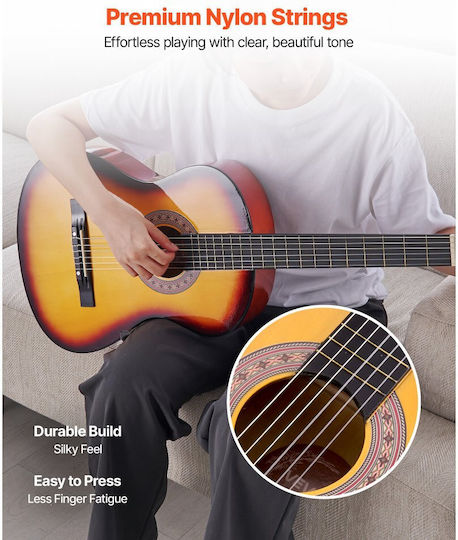Vevor Kids Classical Guitar 4/4 Sunburst