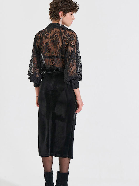 Midi Skirt Black