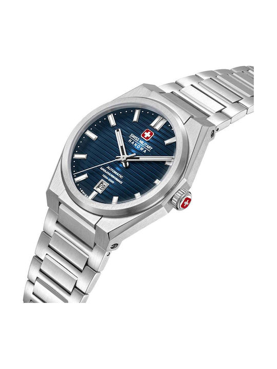 Swiss Military Hanowa Herrenuhr Automatisch mit Silbernem rostfreiem Stahlarmband