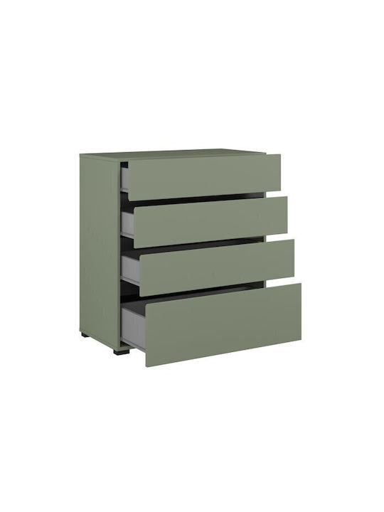Alfere 121 Wooden Chest of Drawers Green 80x40x85cm