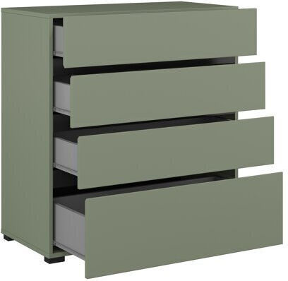 Συρταριέρα Κρεβατοκάμαρας Alfere 121 Green 80x40x85cm Συρταριέρα Κρεβατοκάμαρας Alfere 121 Green 80x40x85cm