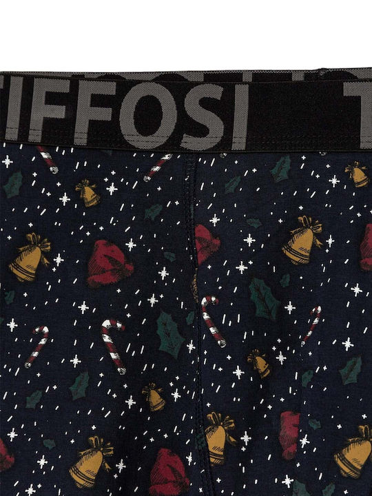 Men's Boxer Blue with Patterns