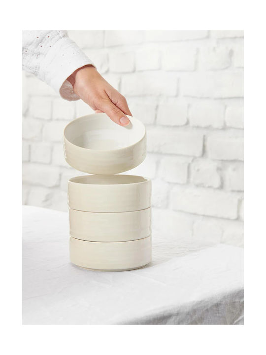 ASA Selection Serving Bowl Round Ceramic White