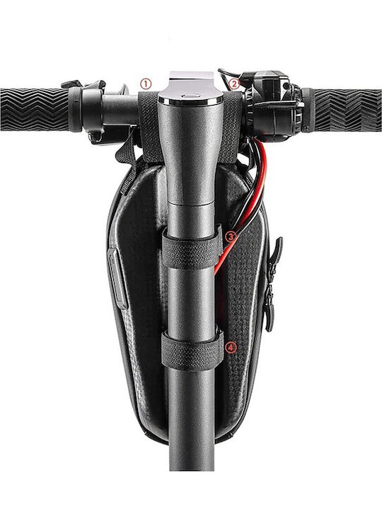 Rockbros Double Bicycle Handlebar Bag 1.3L Black