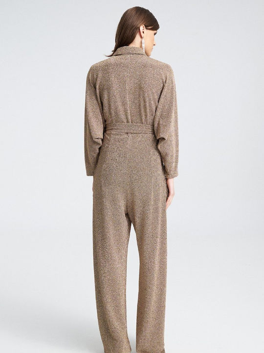 Women's One-piece Suit Gold