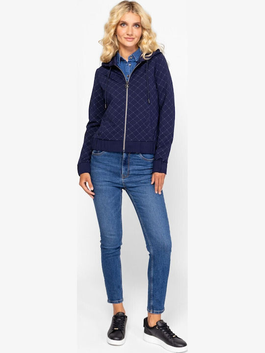 Damen Sweatshirtjacke Blue