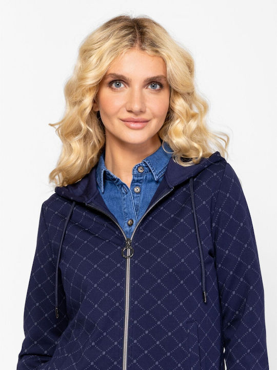 Damen Sweatshirtjacke Blue