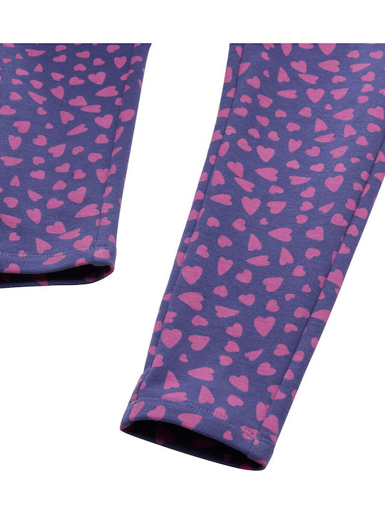 Kinder Leggings Lang Purple