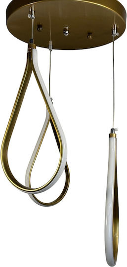 Epiplo-Fos Pendant Light Gold 30x30x80cm Epiplo-Fos Pendant Light Gold 30x30x80cm