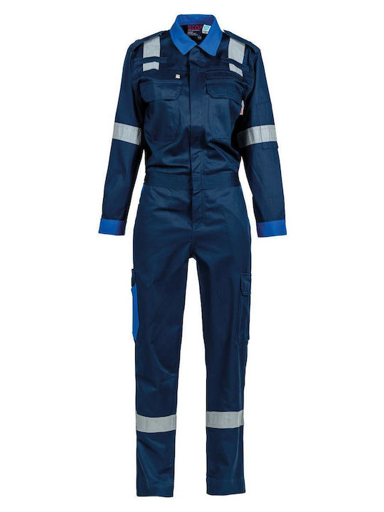STOP Naomi Work Coveralls Full Body with Reflective Tapes White