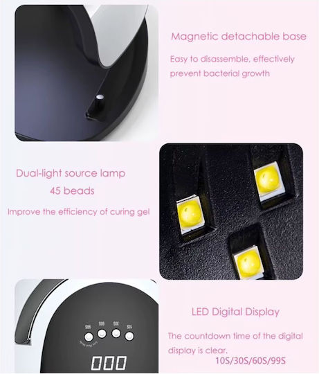 Sun L8 Φουρνάκι Νυχιών UV / LED 168W Λευκό