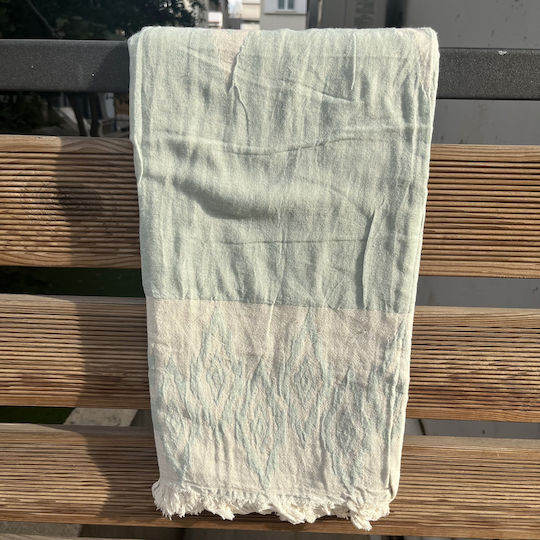 Pestemal Beach Towel Cotton Green 180x100cm.