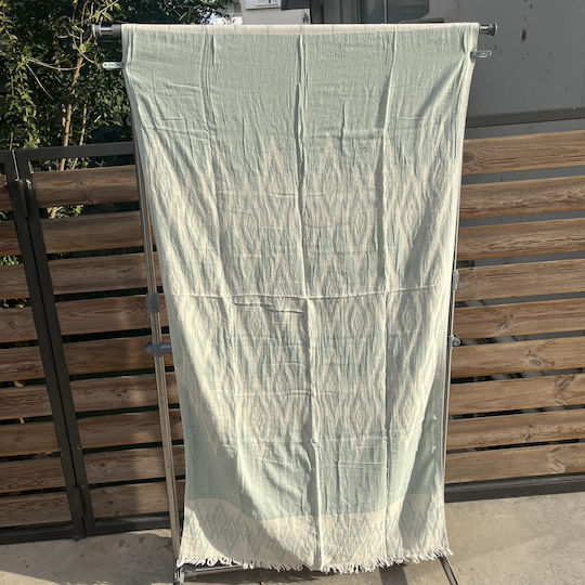Pestemal Beach Towel Cotton Green 180x100cm.
