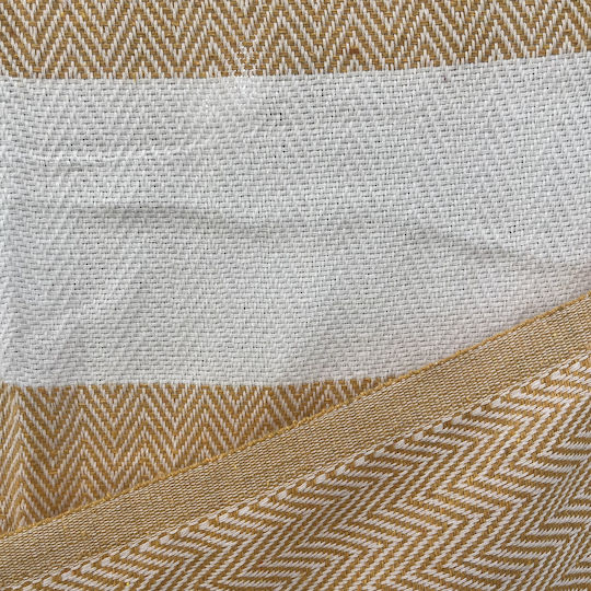 Pestemal Beach Towel Cotton Yellow 180x100cm.