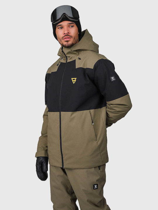 Brunotti Stores 2521200035-6555 Jachetă Pentru Bărbați de Ski și Snowboard Verde