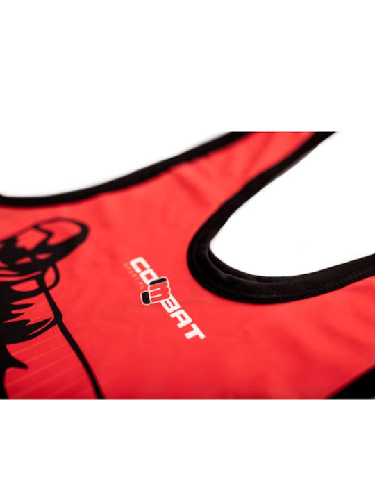 Combat Sport Herren Kampfanzug Rote Kampfsportbekleidung